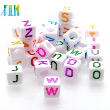 Wholesale blanc retour alphabet lettres alphabet perles